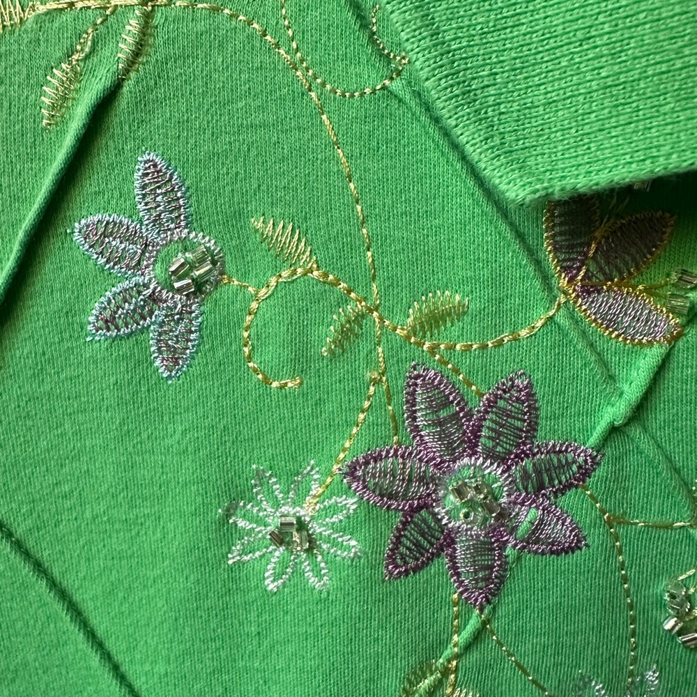 Alfred dunner women’s polo size large green great details !!!! - Picture 6 of 8